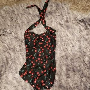 Pin-up Style cherry swim suit